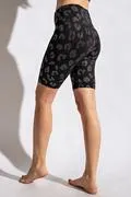 Animal Dot Foil Printed Biker Shorts