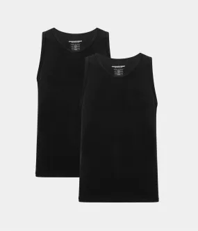 Black bamboo tank tops - 2 pack