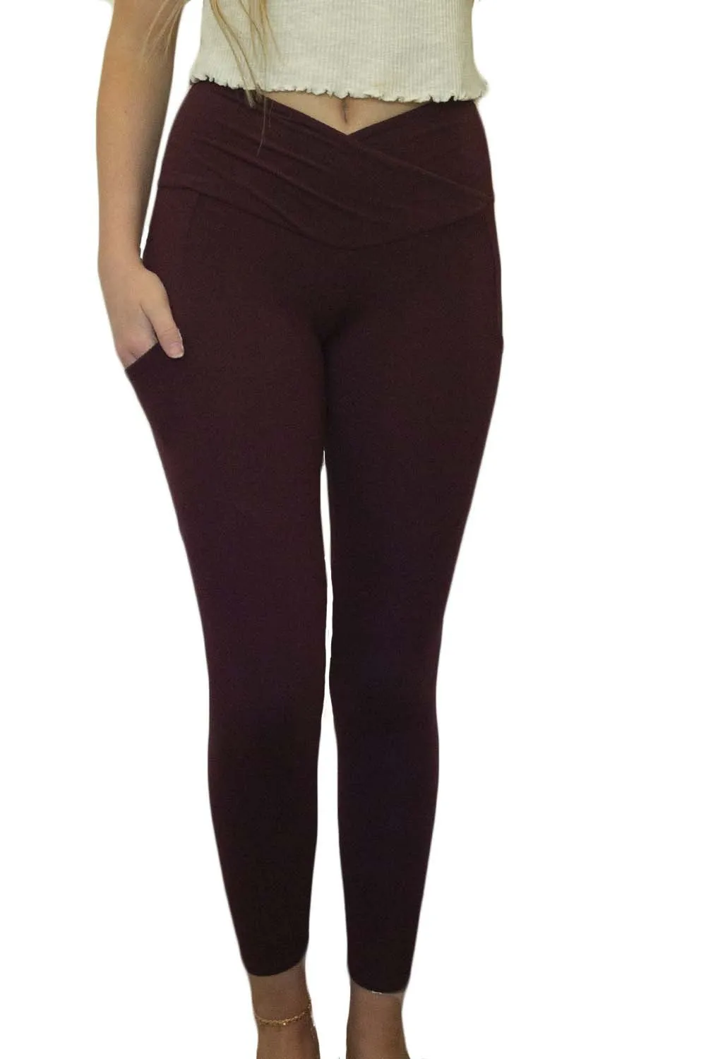 Cross Waistband Leggings