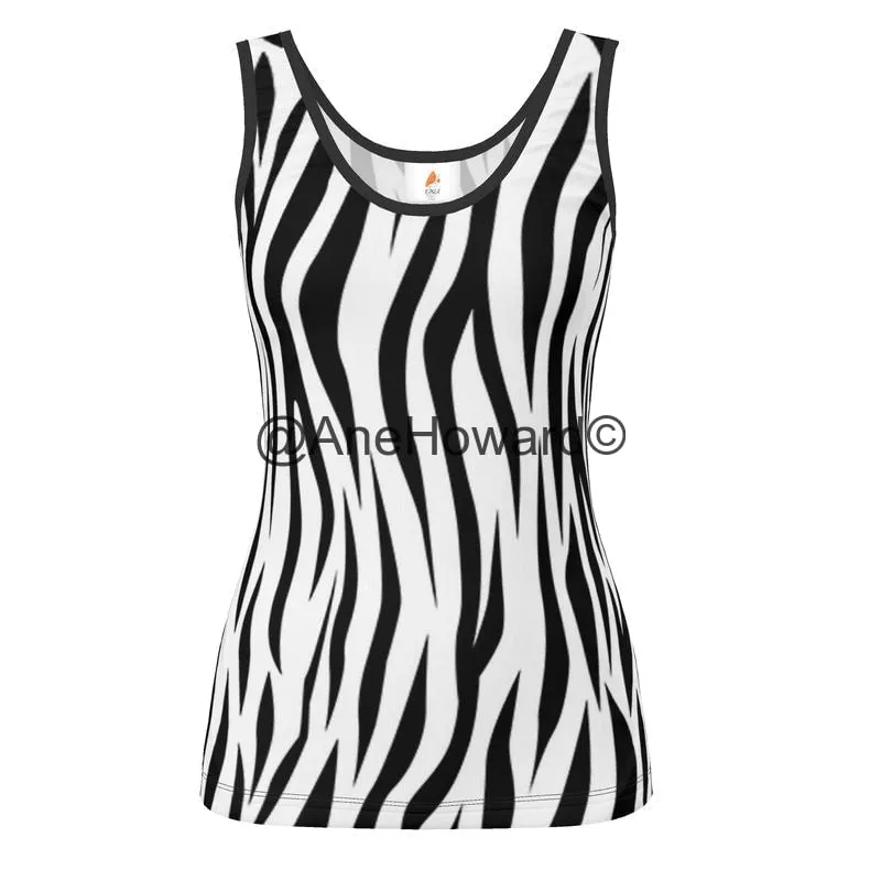 Designer Tank Tops Zebras