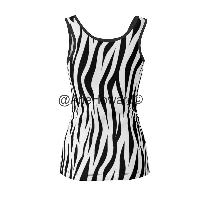 Designer Tank Tops Zebras