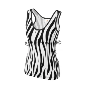 Designer Tank Tops Zebras