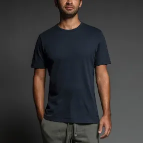 Easy Mesh Crew Neck T-Shirt Uniform Navy