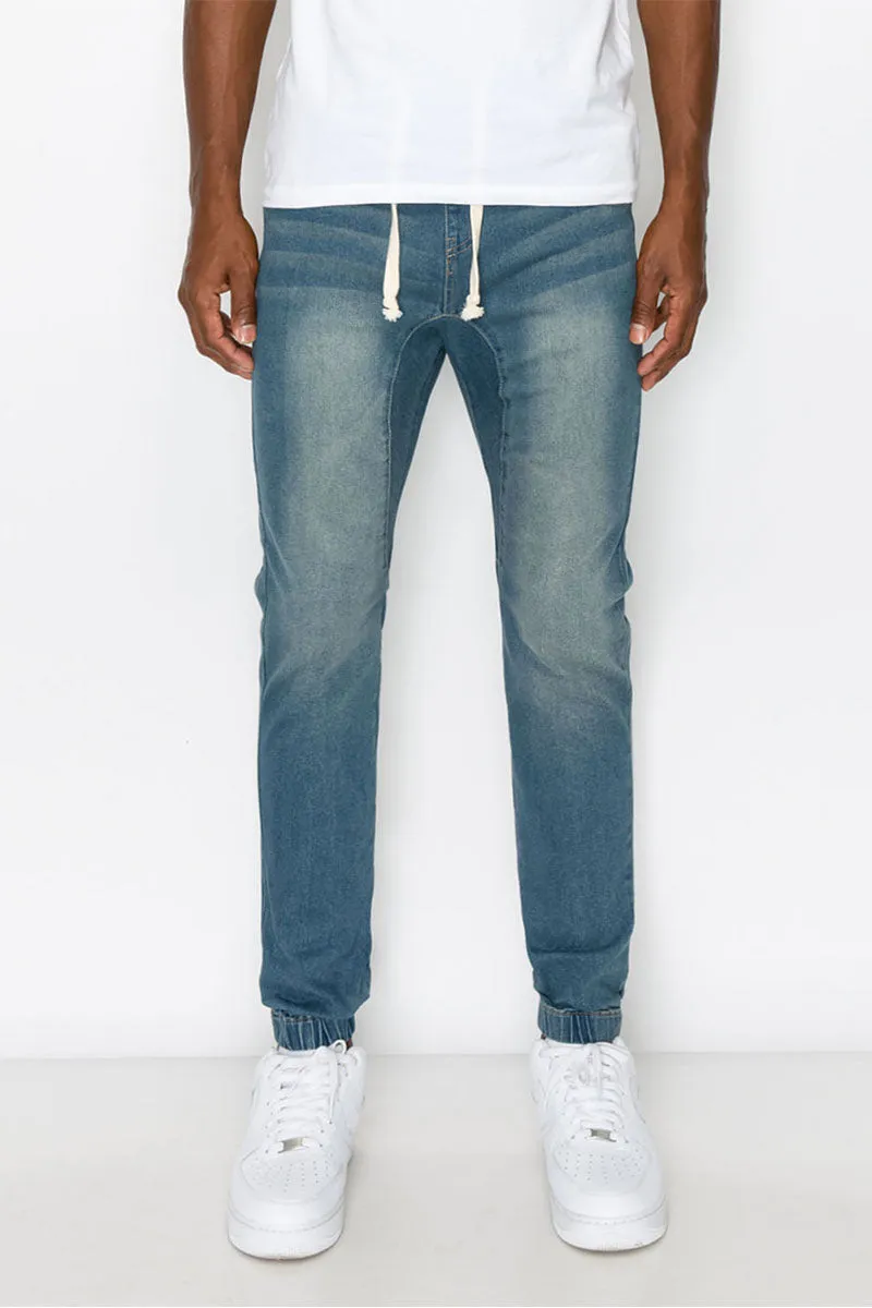 Essential Denim Jogger Pants - Vintage