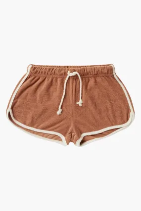 Girls Shorts Rylee   Cru Terry Terracotta