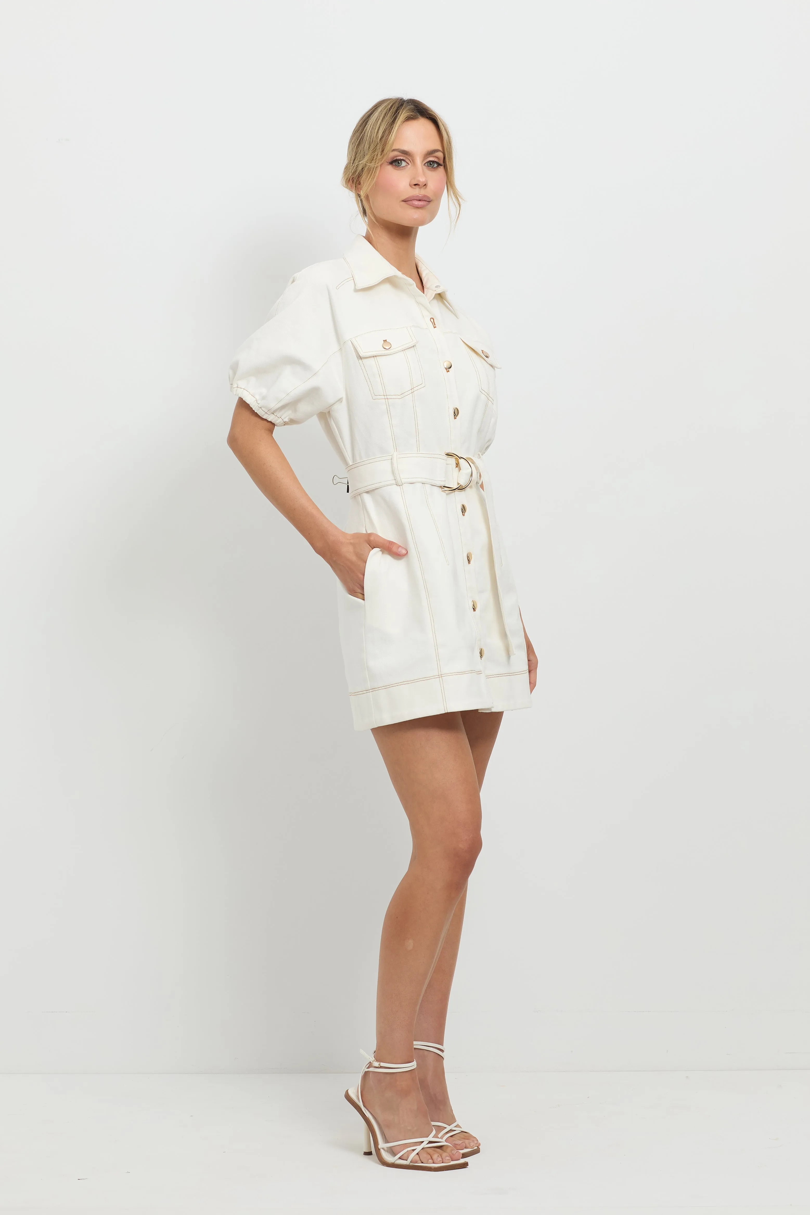 Good Vibes Shirt Dress