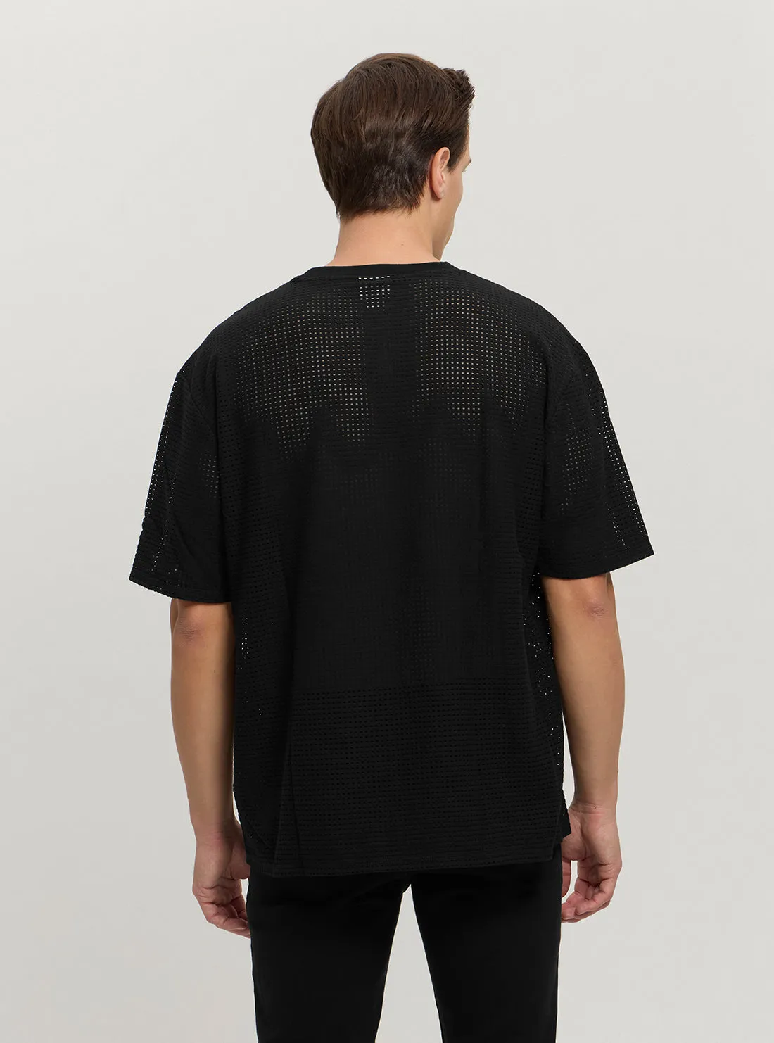 Guess Originals Black Mesh T-Shirt