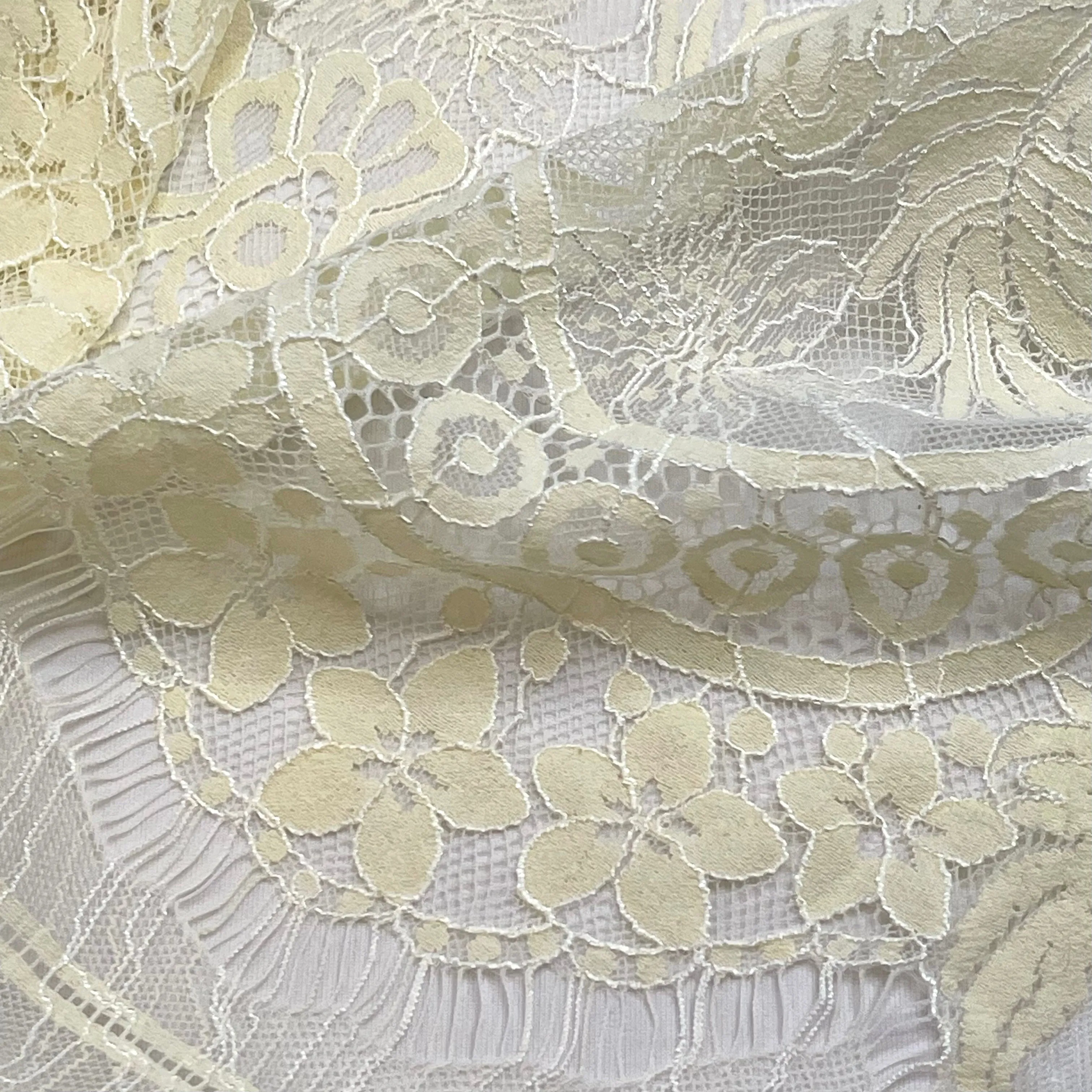 Lemon Soufflé Lace Panel