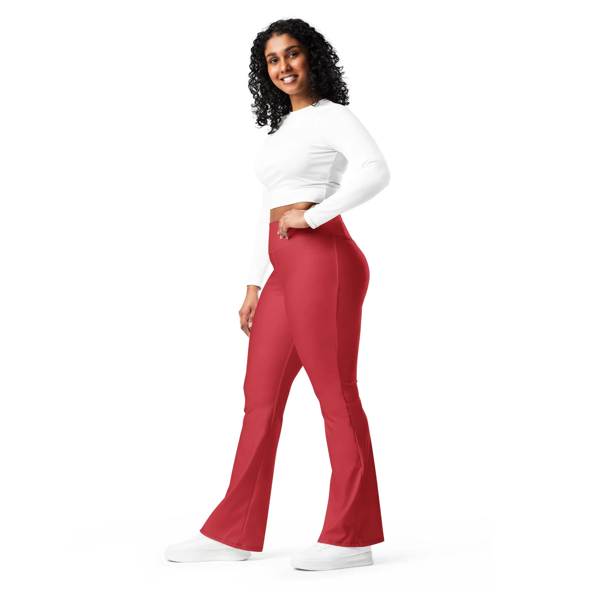 Maroon Flare leggings