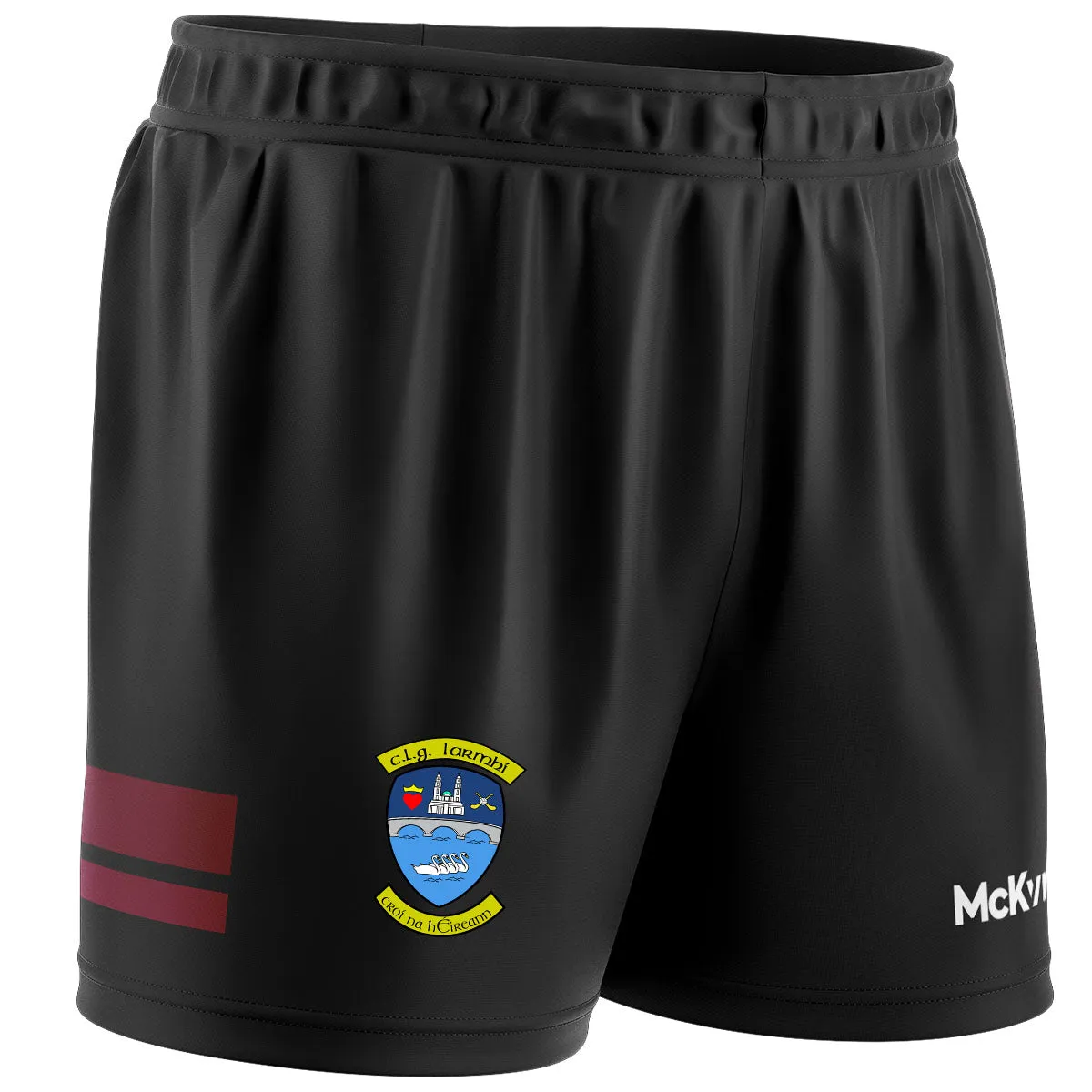 Mc Keever Westmeath GAA Training Shorts - Adult - Black/Maroon