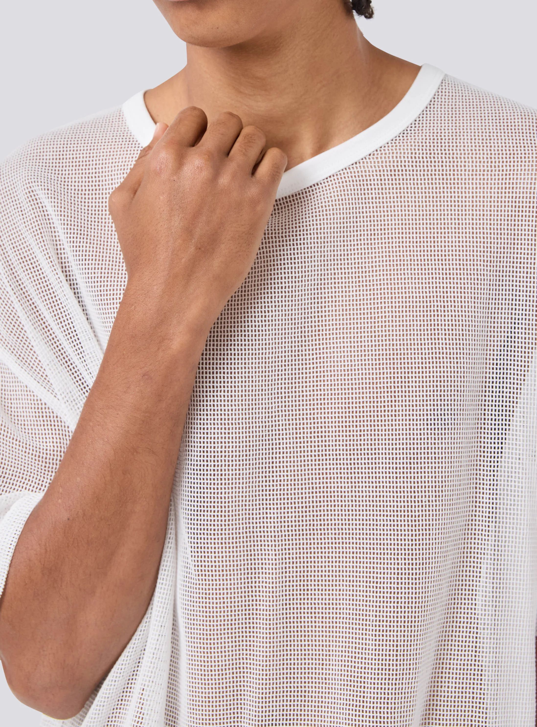 Mesh Tee White