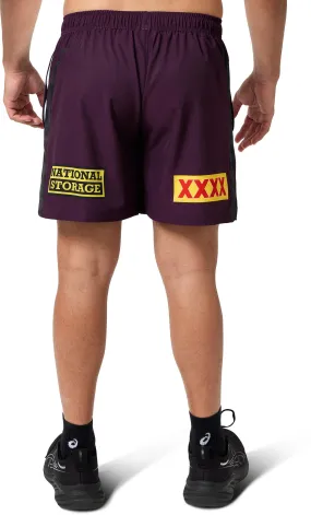 NRL 2025 Training Shorts - Brisbane Broncos - Adult - Mens