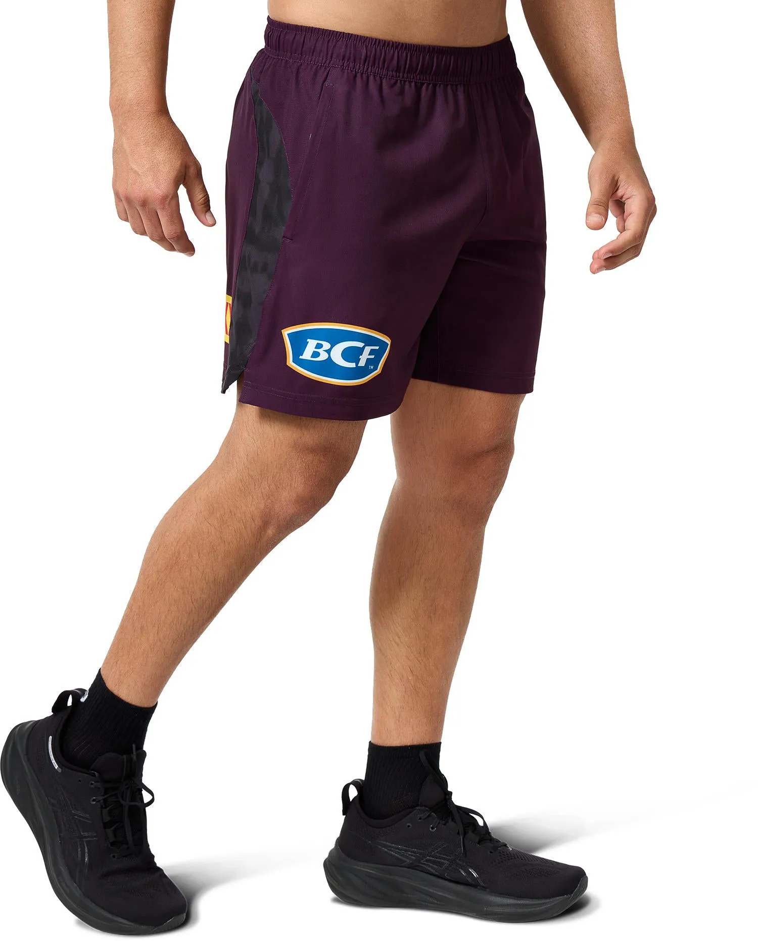 NRL 2025 Training Shorts - Brisbane Broncos - Adult - Mens