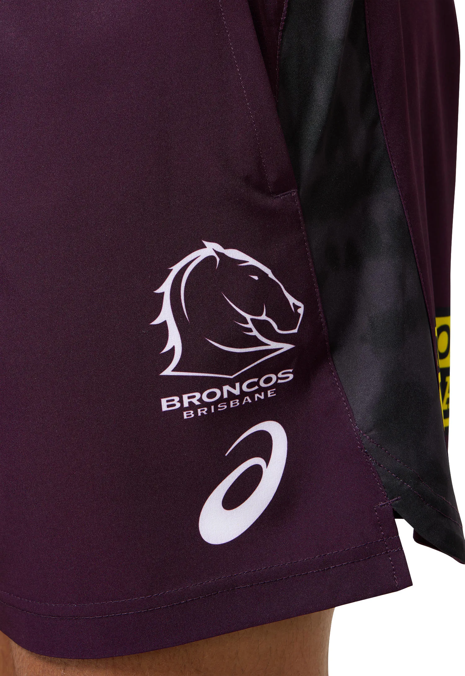 NRL 2025 Training Shorts - Brisbane Broncos - Adult - Mens