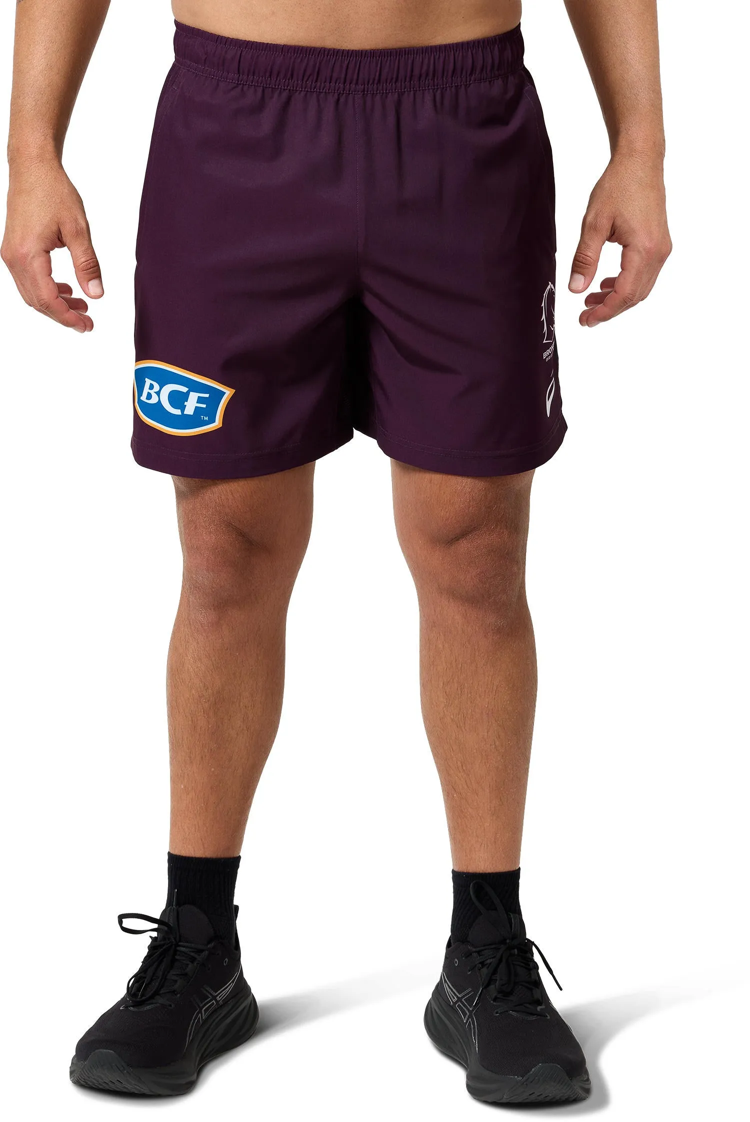 NRL 2025 Training Shorts - Brisbane Broncos - Adult - Mens