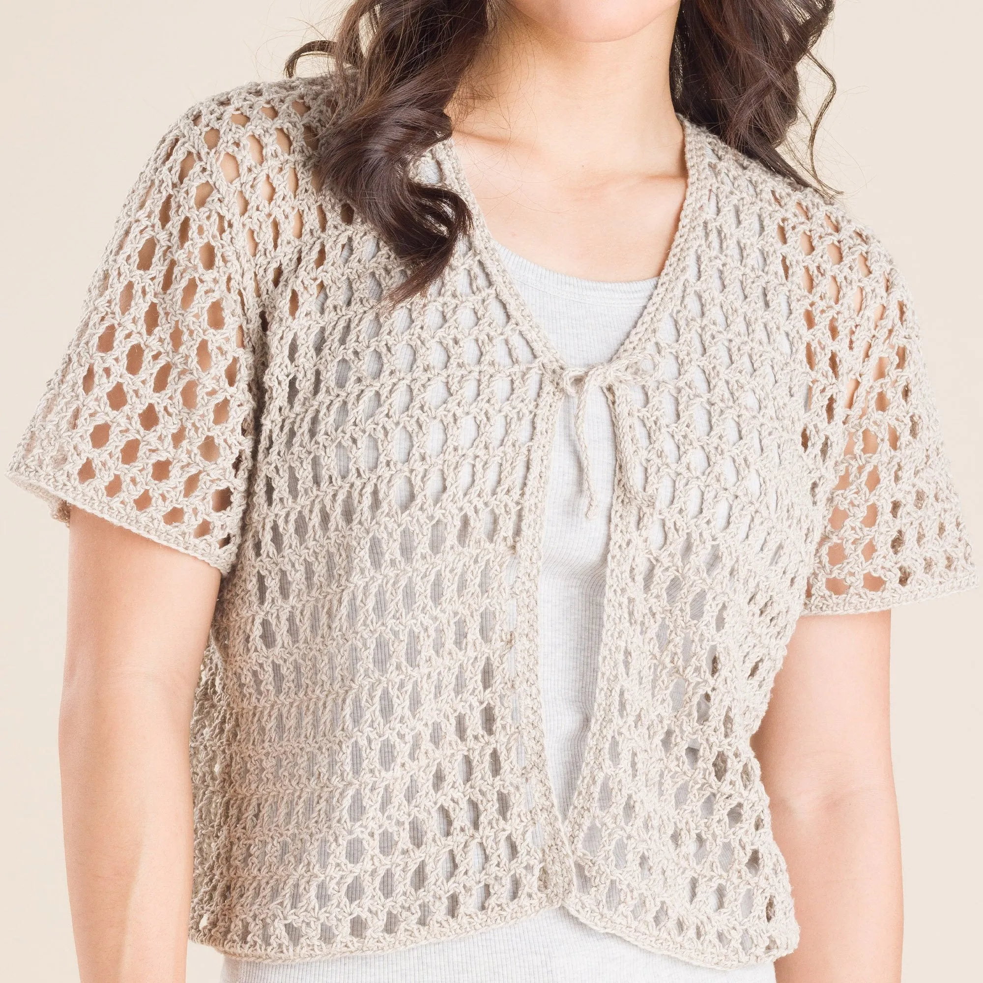 Patons Crochet Mesh Beachside Cardigan