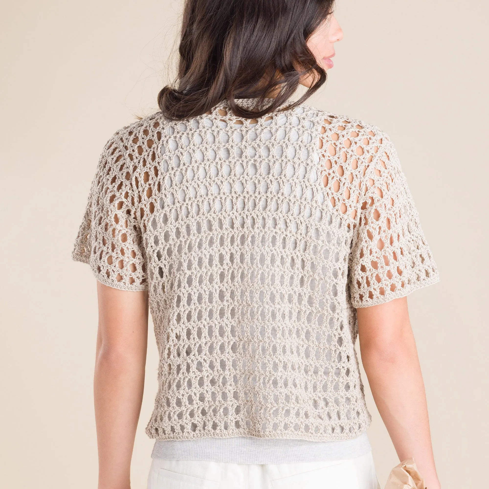 Patons Crochet Mesh Beachside Cardigan