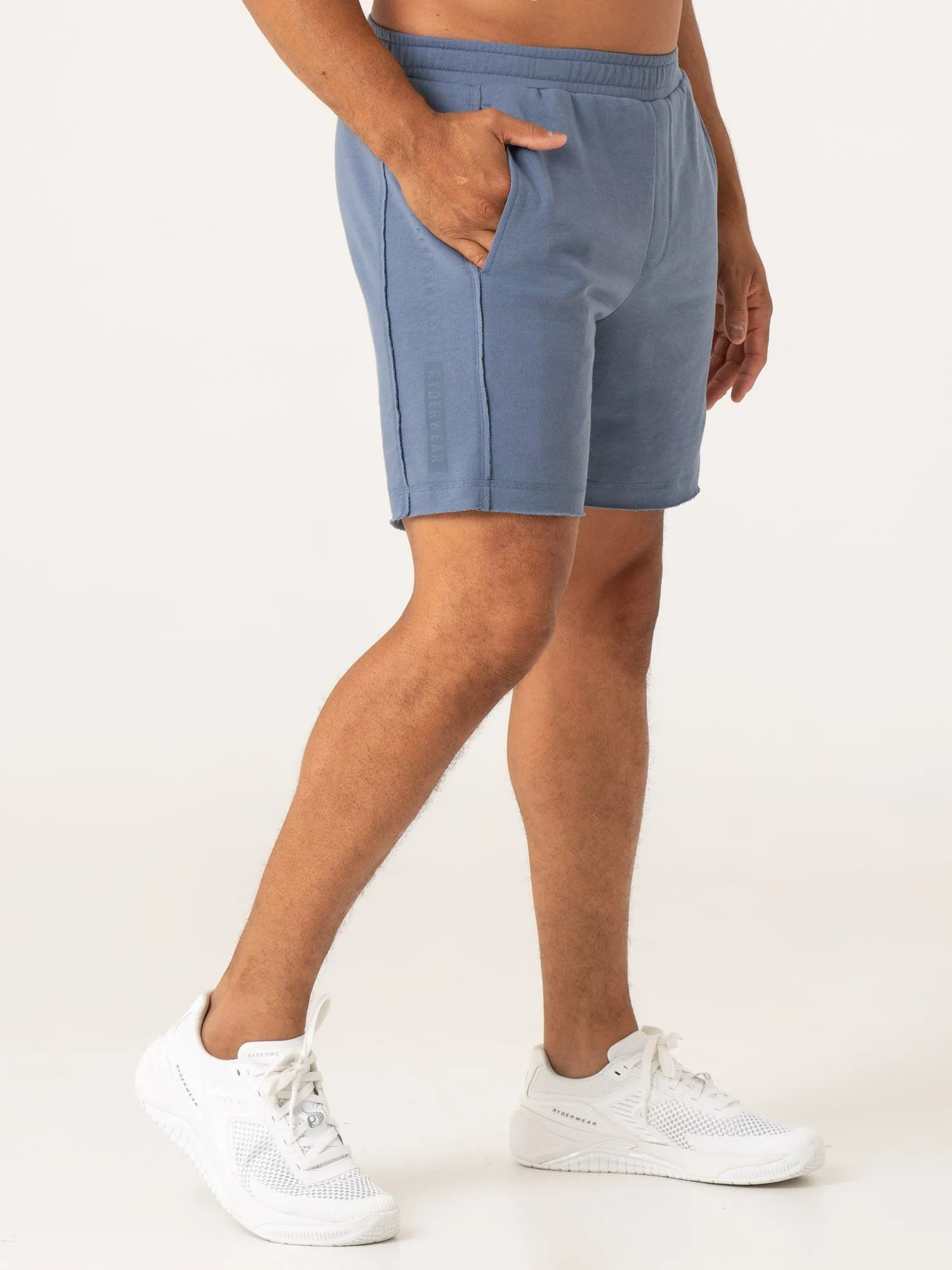 Pursuit Track Shorts - Denim Blue