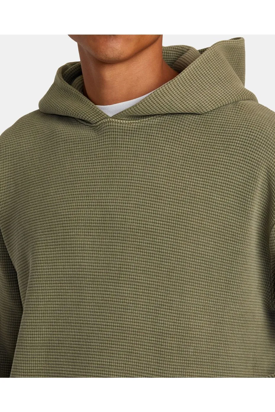 Rvca Dayshift Thermal Hoodie Olive