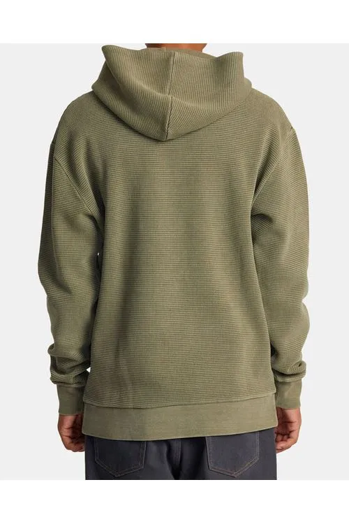 Rvca Dayshift Thermal Hoodie Olive