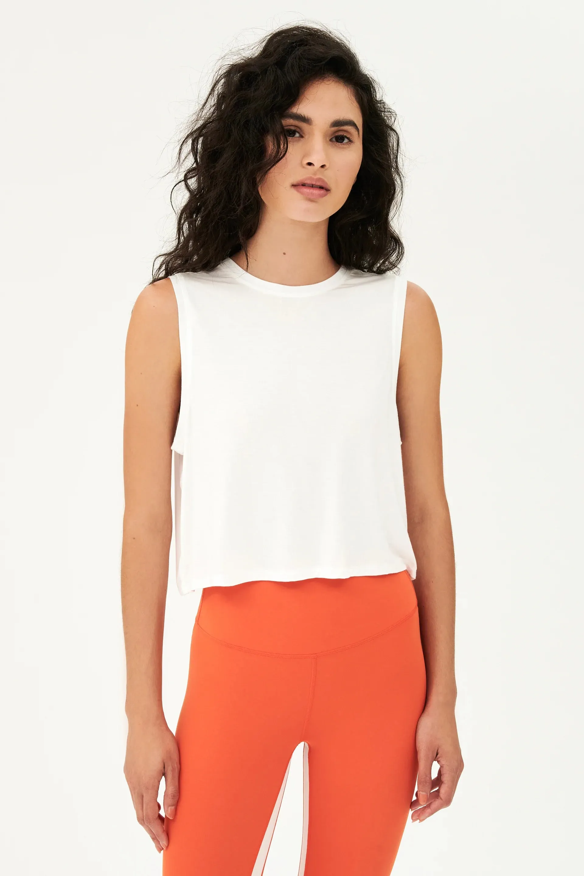 Sienna Jersey Tank in White