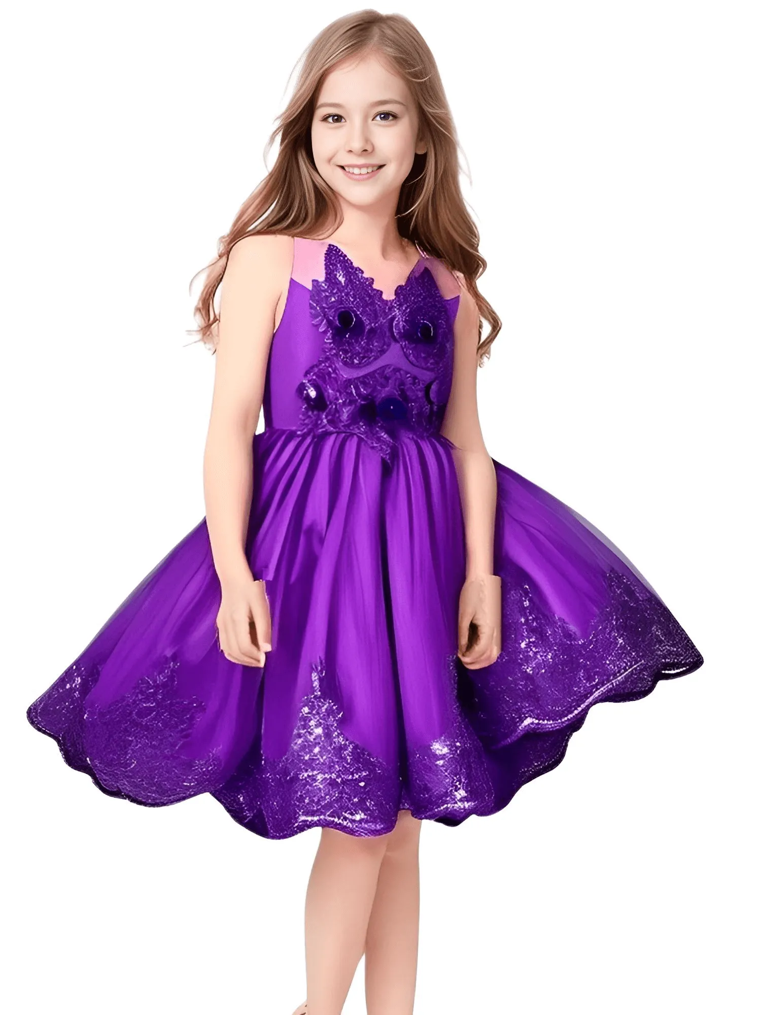 Sleeveless Party Dresses For Girls