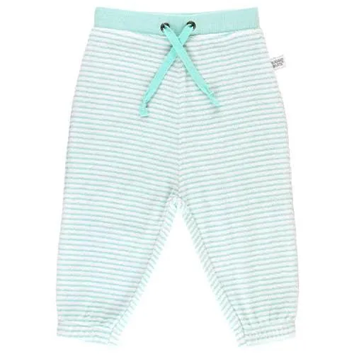 Vintage Aqua Stripe Terry Knit Joggers