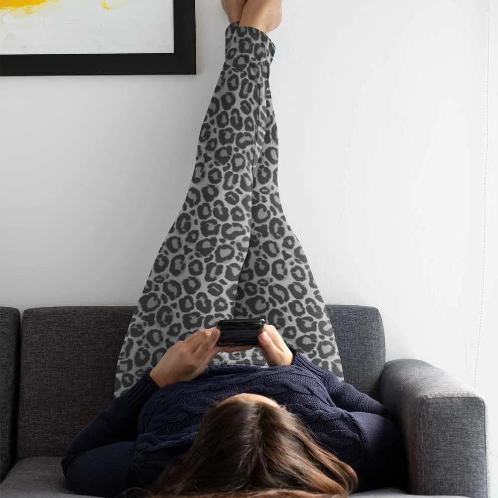 Yoga Leggings Grey Leopard